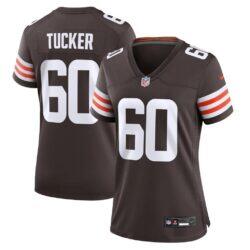 Nadame Tucker Cleveland Browns Nike Women's Team Game Jersey - Brown - Front View