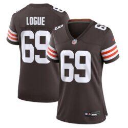 Zion Logue Cleveland Browns Nike Women's Team Game Jersey - Brown - Front View