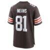 Bub Means Cleveland Browns Nike Team Game Jersey - Brown - Alt2