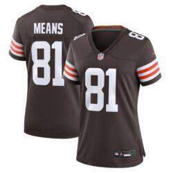 Bub Means Cleveland Browns Nike Women's Team Game Jersey - Brown - Front View