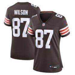 Kole Wilson Cleveland Browns Nike Women's Team Game Jersey - Brown - Front View
