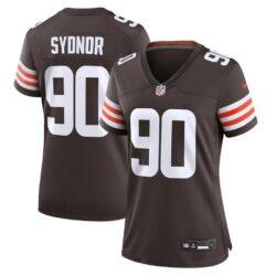 Khordae Sydnor Cleveland Browns Nike Women's Team Game Jersey - Brown - Front View