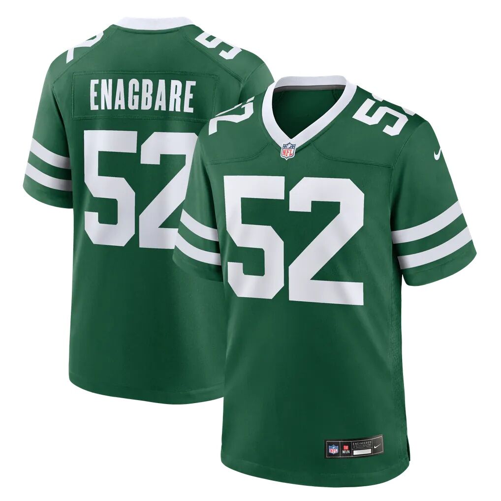 Kingsley Enagbare New York Jets Nike Team Game Jersey - Legacy Green