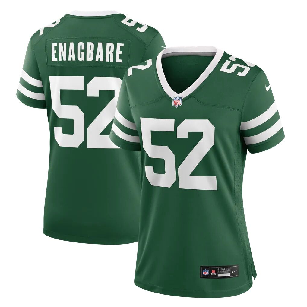 Kingsley Enagbare New York Jets Nike Women's Team Game Jersey - Legacy Green