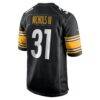 Lew Nichols III Pittsburgh Steelers Nike Team Game Jersey - Black - Alt2