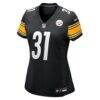 Lew Nichols III Pittsburgh Steelers Nike Women's Team Game Jersey - Black - Alt1