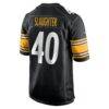 Doneiko Slaughter Pittsburgh Steelers Nike Team Game Jersey - Black - Alt2