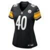Doneiko Slaughter Pittsburgh Steelers Nike Women's Team Game Jersey - Black - Alt1