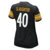 Doneiko Slaughter Pittsburgh Steelers Nike Women's Team Game Jersey - Black - Alt2