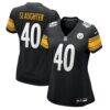 Doneiko Slaughter Pittsburgh Steelers Nike Women's Team Game Jersey - Black - Front View