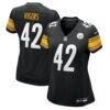 Car'lin Vigers Pittsburgh Steelers Nike Women's Team Game Jersey - Black - Front View