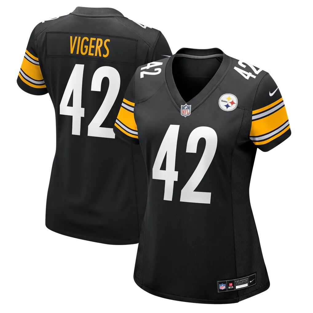 Car'lin Vigers Pittsburgh Steelers Nike Women's Team Game Jersey