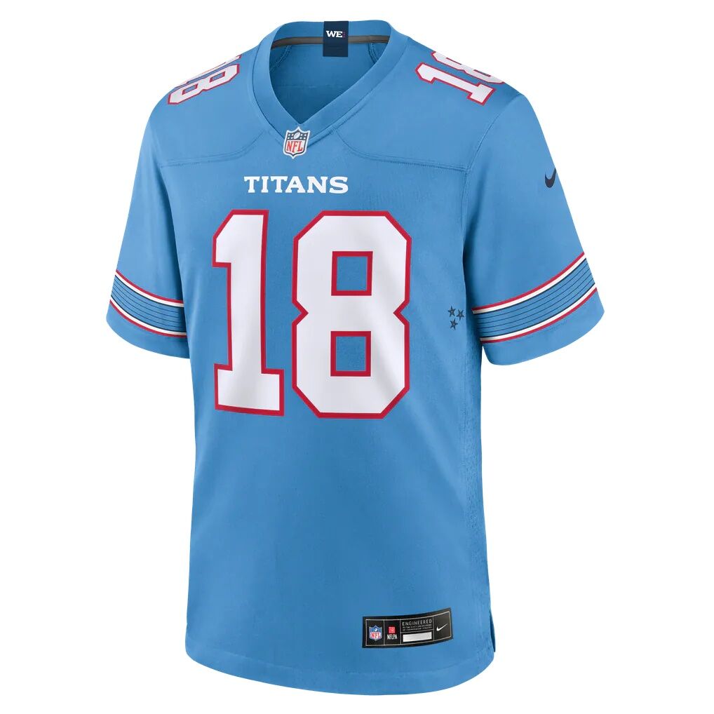 Cordale Flott Tennessee Titans Nike Team Game Jersey - Light Blue