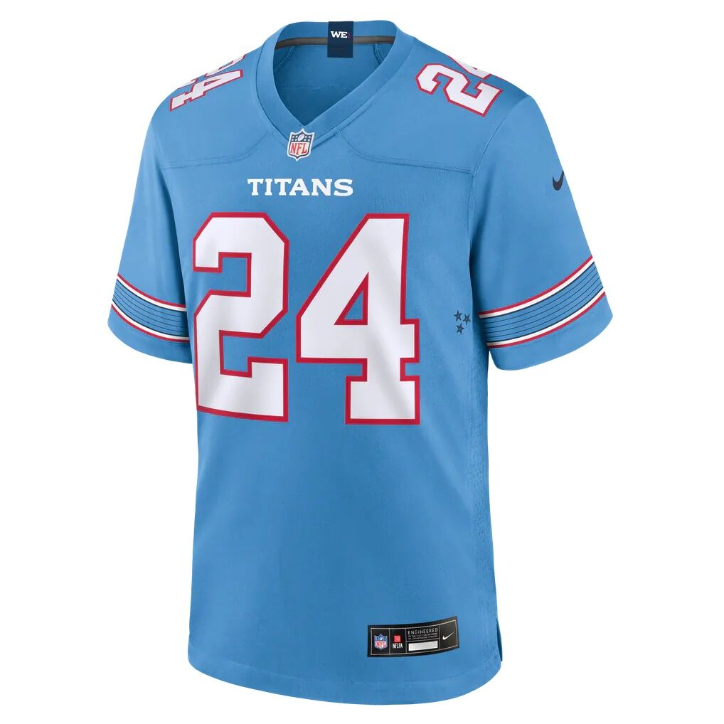 Alontae Taylor Tennessee Titans Nike Team Game Jersey - Light Blue