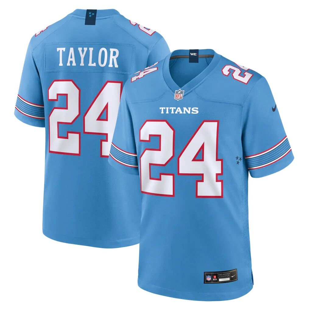 Alontae Taylor Tennessee Titans Nike Team Game Jersey - Light Blue