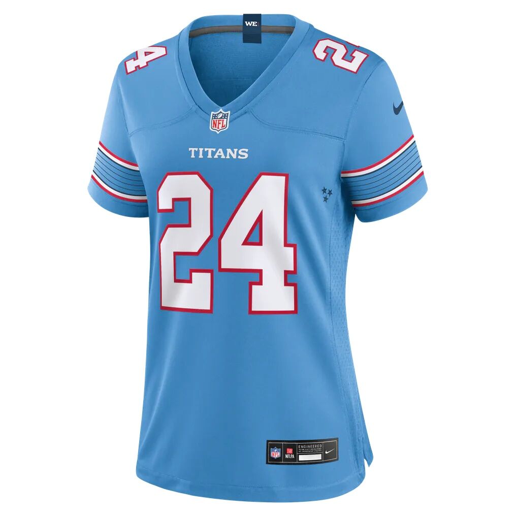 Alontae Taylor Tennessee Titans Nike Women's Team Game Jersey - Light Blue