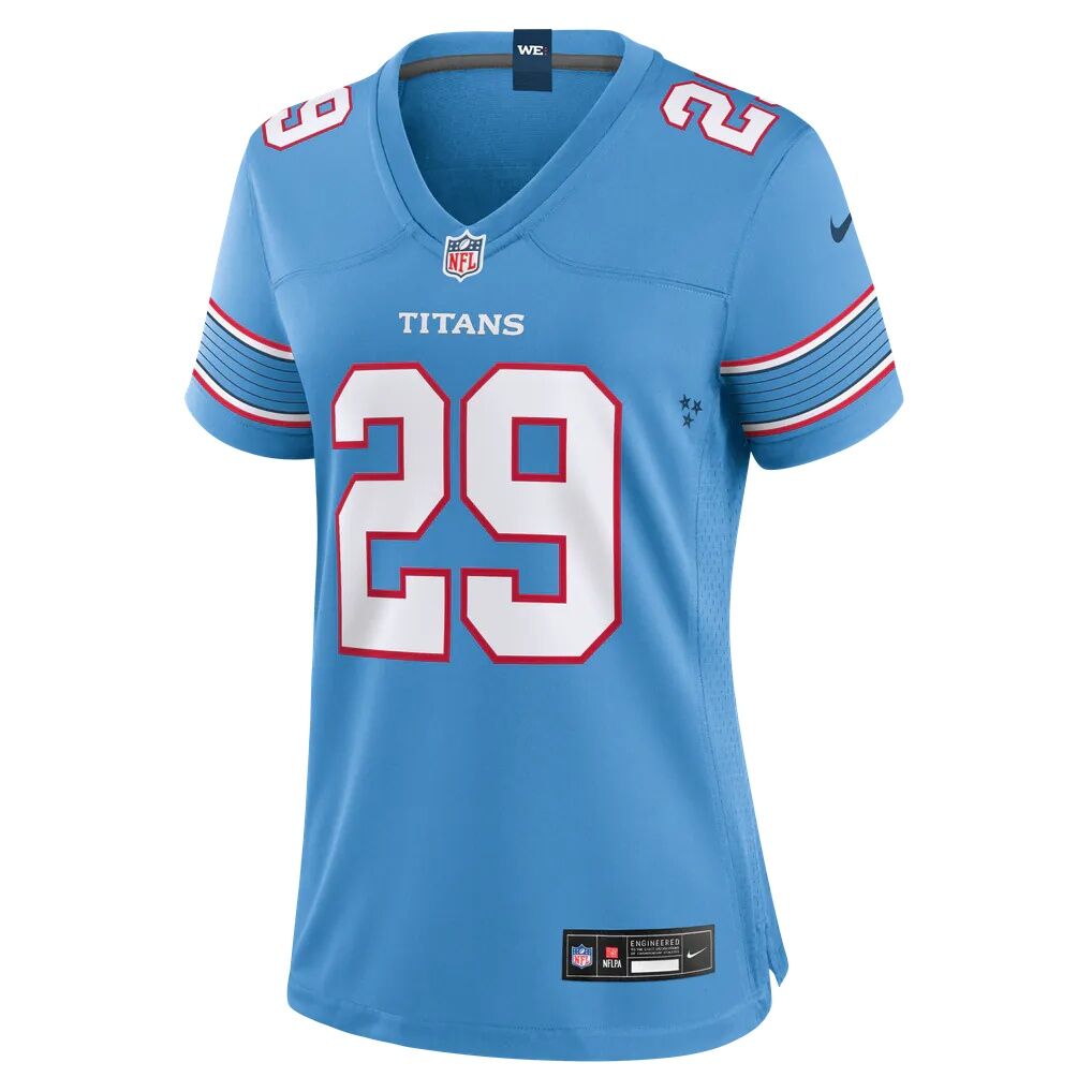 Tony Adams Tennessee Titans Nike Women's Team Game Jersey - Light Blue