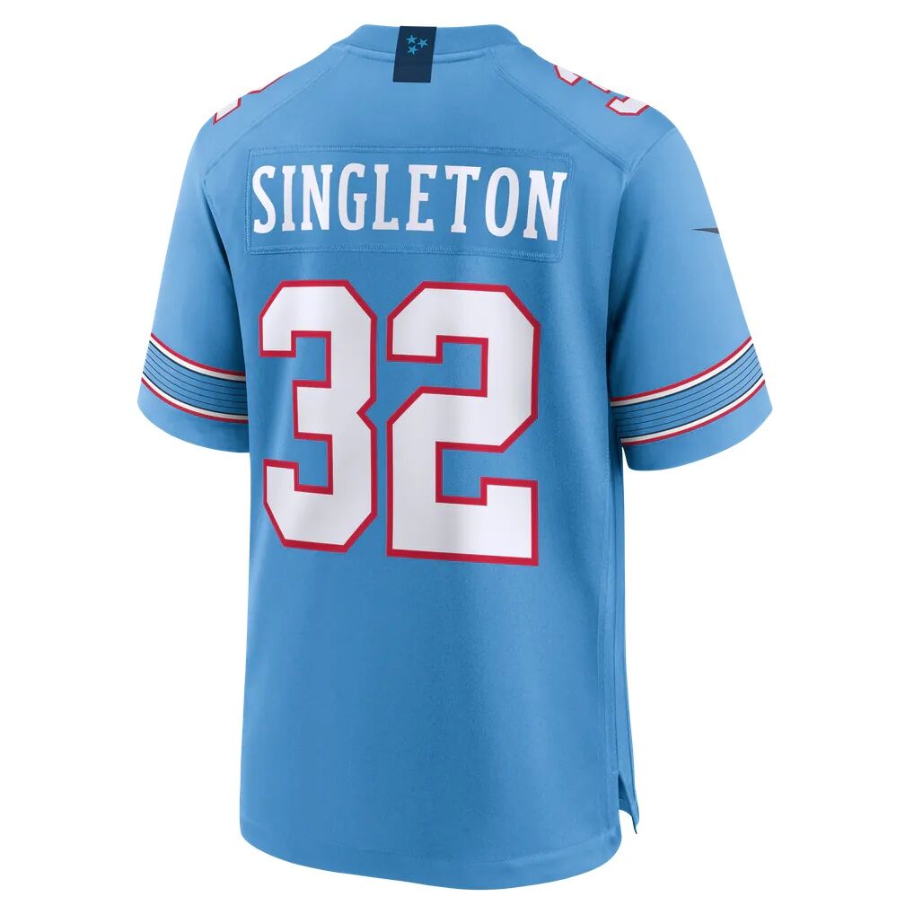 Nicholas Singleton Tennessee Titans Nike Team Game Jersey - Light Blue