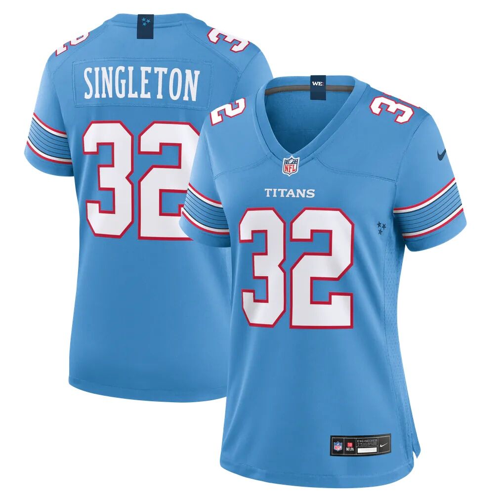 Nicholas Singleton Tennessee Titans Nike Women's Team Game Jersey - Light Blue