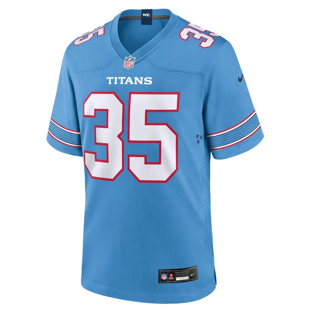 Michael Carter Tennessee Titans Nike Team Game Jersey - Light Blue