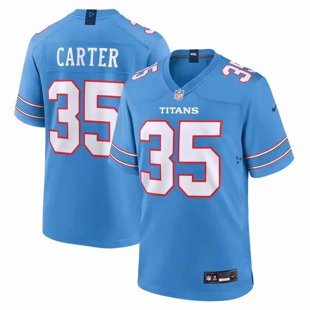 Michael Carter Tennessee Titans Nike Team Game Jersey - Light Blue