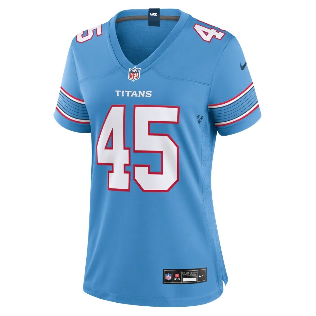 Shemar Bartholomew Tennessee Titans Nike Women's Team Game Jersey - Light Blue