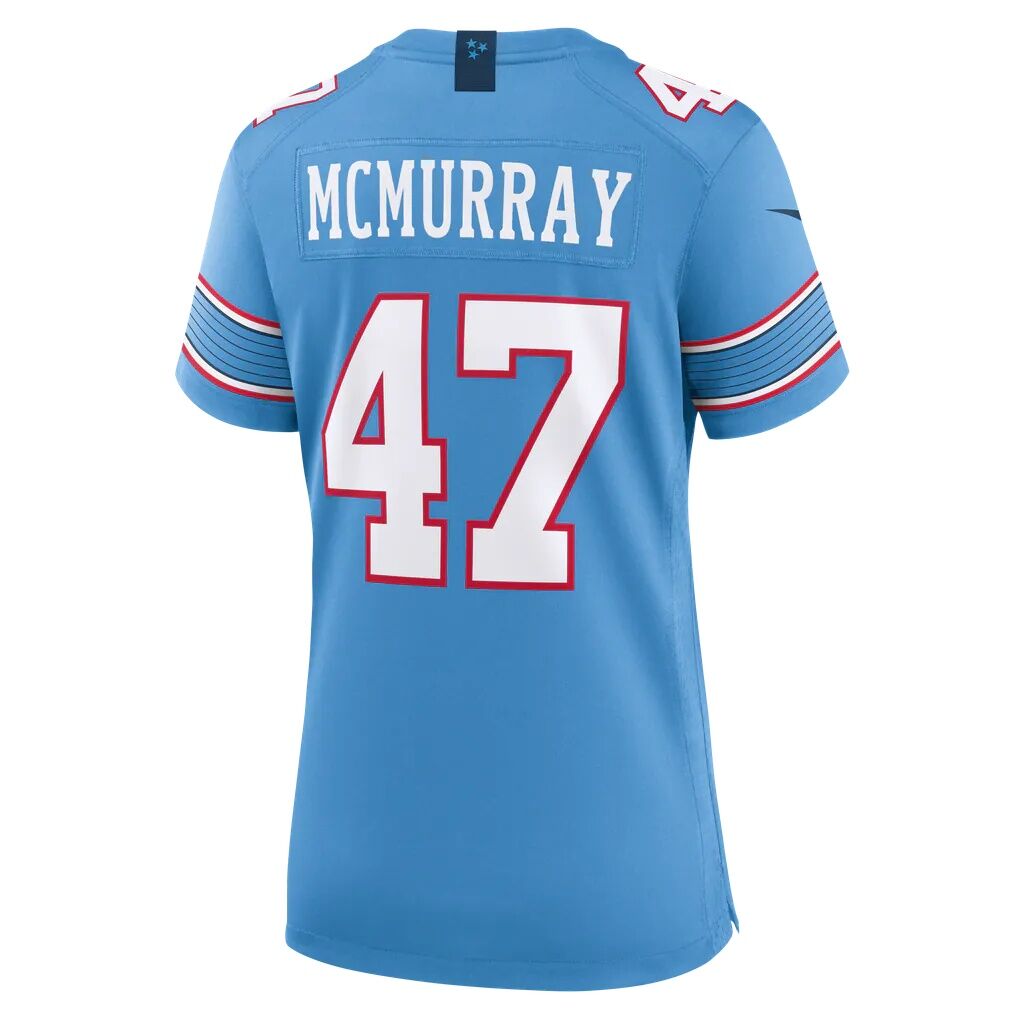 Jalen McMurray Tennessee Titans Nike Women's Team Game Jersey - Light Blue