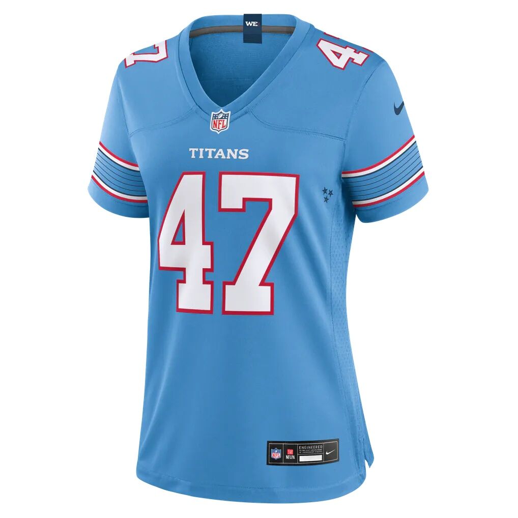 Jalen McMurray Tennessee Titans Nike Women's Team Game Jersey - Light Blue