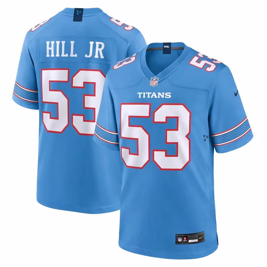 Anthony Hill Jr. Tennessee Titans Nike Team Game Jersey - Light Blue