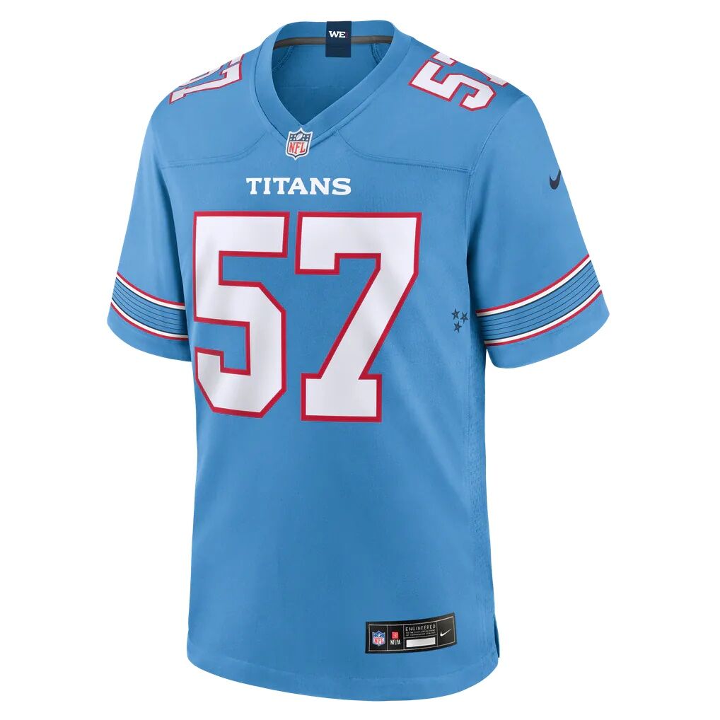 Jake Martin Tennessee Titans Nike Team Game Jersey - Light Blue