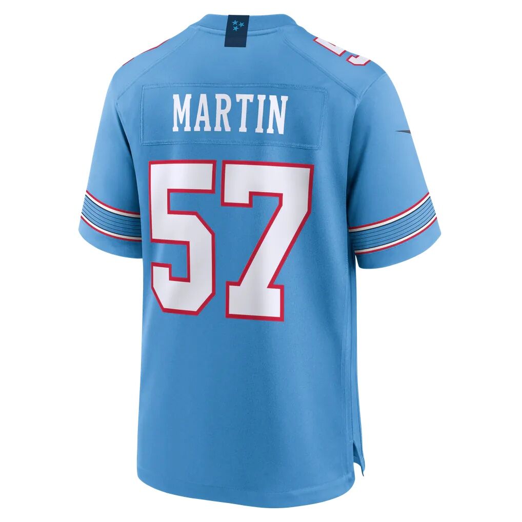 Jake Martin Tennessee Titans Nike Team Game Jersey - Light Blue