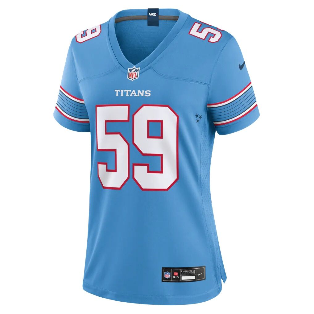 James Hudson Tennessee Titans Nike Women's Team Game Jersey - Light Blue