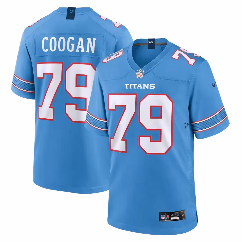 Pat Coogan Tennessee Titans Nike Team Game Jersey - Light Blue