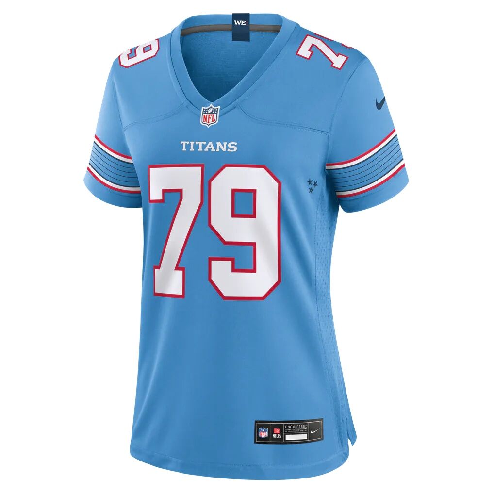 Pat Coogan Tennessee Titans Nike Women's Team Game Jersey - Light Blue