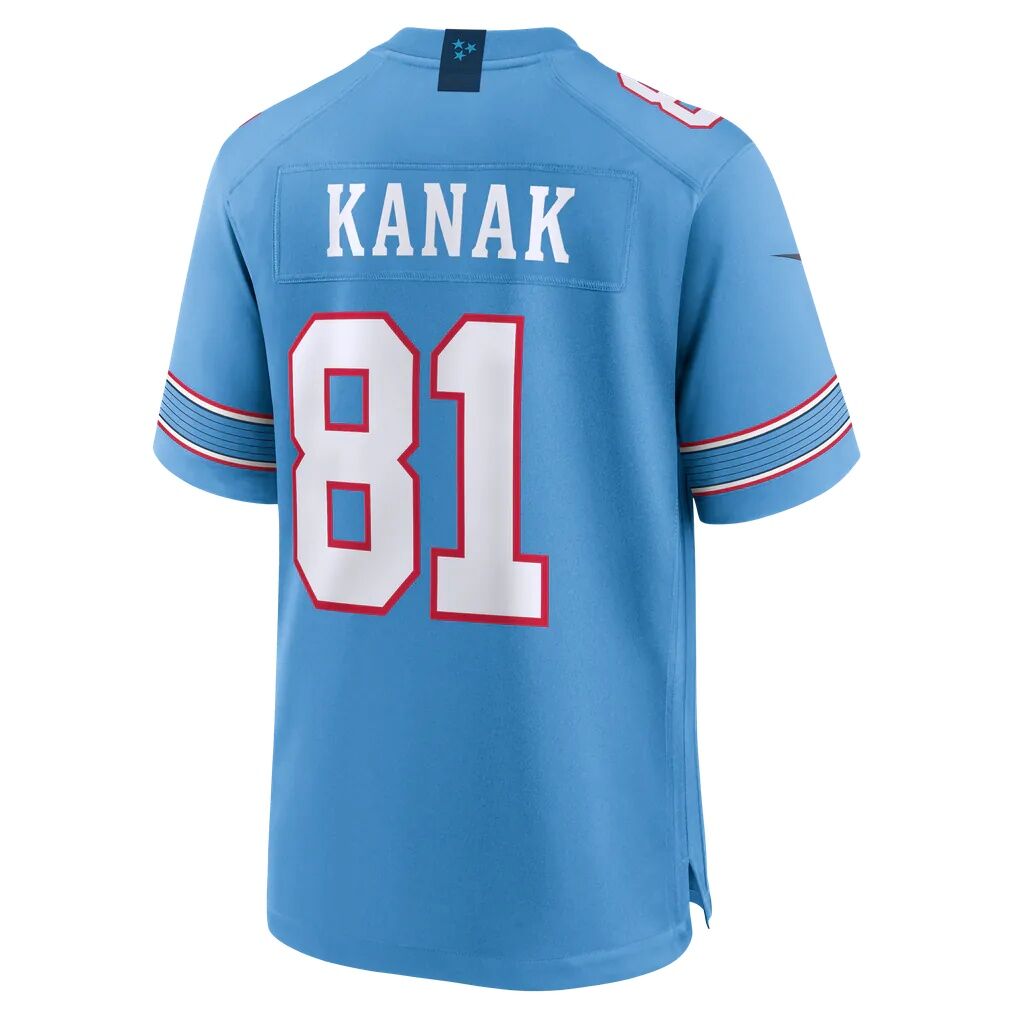 Jaren Kanak Tennessee Titans Nike Team Game Jersey - Light Blue