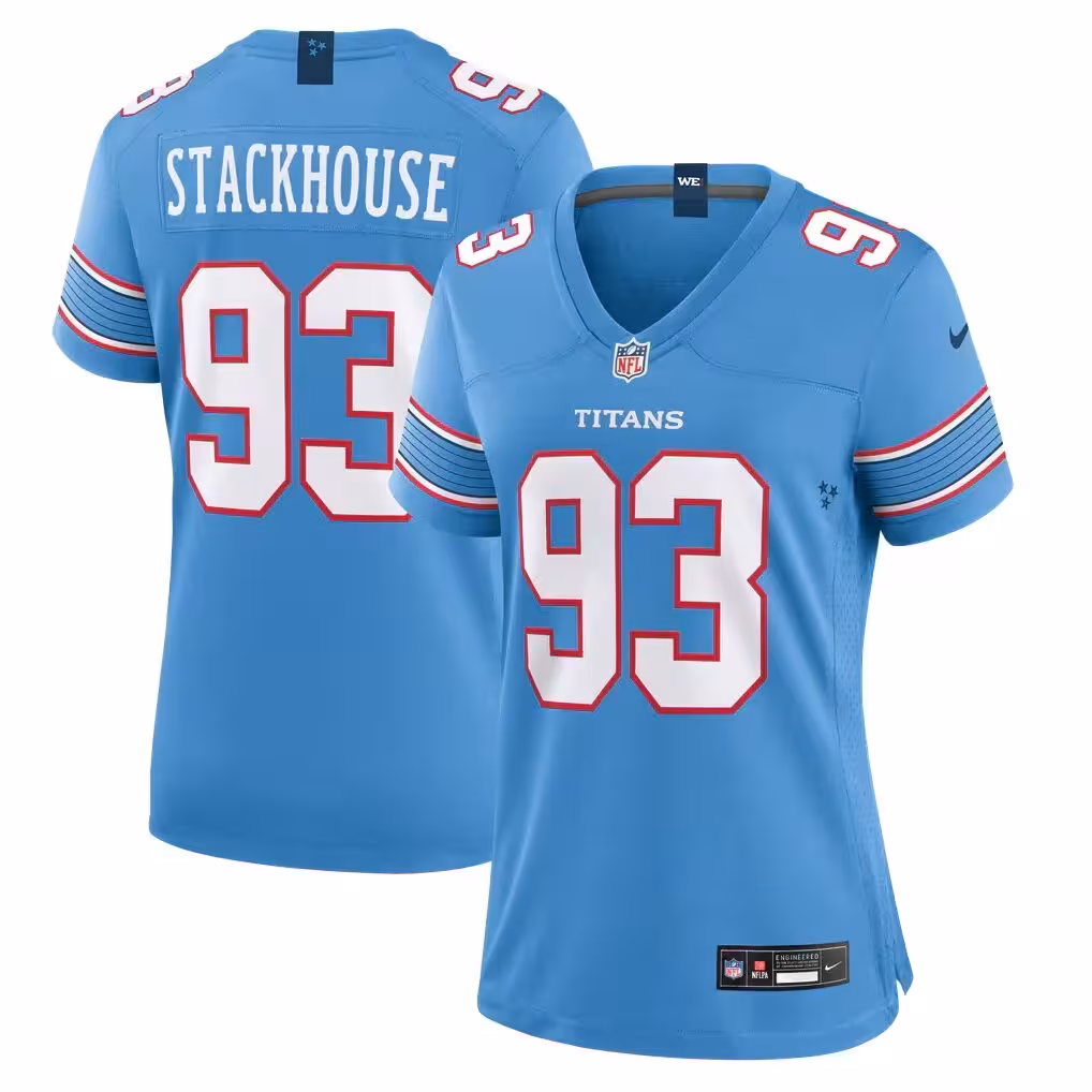 Nazir Stackhouse Tennessee Titans Nike Women's Team Game Jersey - Light Blue
