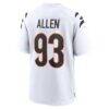 Jonathan Allen Cincinnati Bengals Nike Game Jersey - White - Detail View