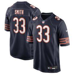 Keidron Smith Chicago Bears Nike Team Game Jersey - Navy - Front View