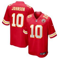 Emmett Johnson Kansas City Chiefs Nike Team Game Jersey - Red - Front View