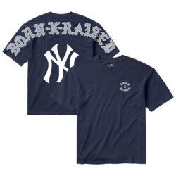 New York Yankees Born x Raised Unisex Eyebuster T-Shirt - Navy - Front View