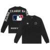 MLB Born x Raised Unisex Eyebuster Long Sleeve T-Shirt - Black - Front View