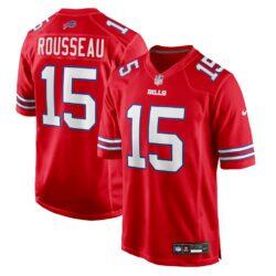 Gregory Rousseau Buffalo Bills Nike Game Jersey - Red - Front View