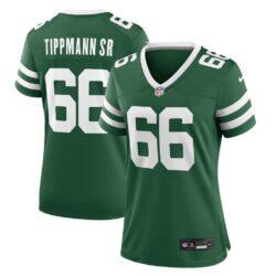 Joe Tippmann New York Jets Nike Women's Team Game Jersey - Green - Front View
