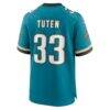 Bhayshul Tuten Jacksonville Jaguars Nike Alternate 2 Game Jersey - Teal - Detail View