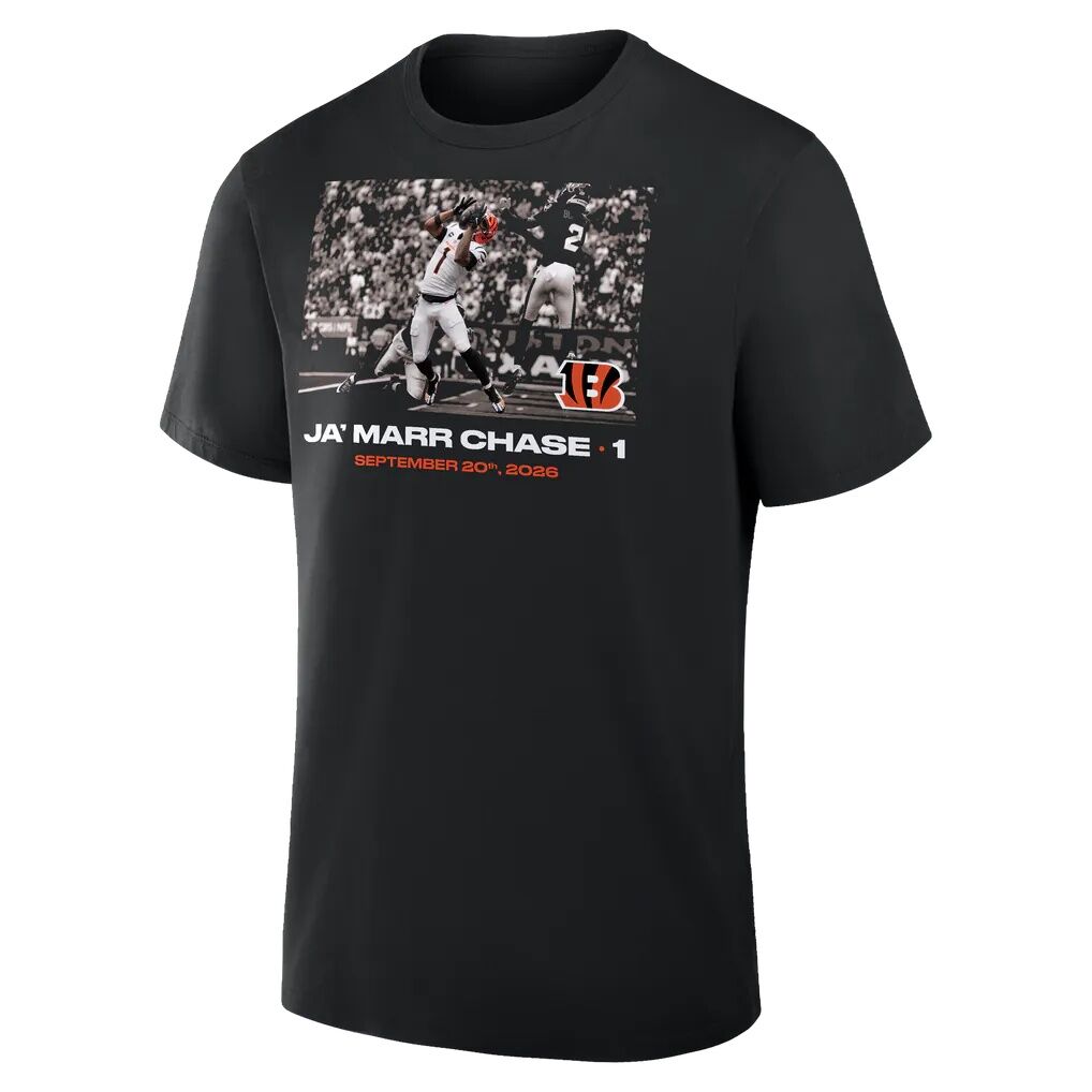 Ja'Marr Chase Cincinnati Bengals NFL Flash Features Week 2 T-Shirt