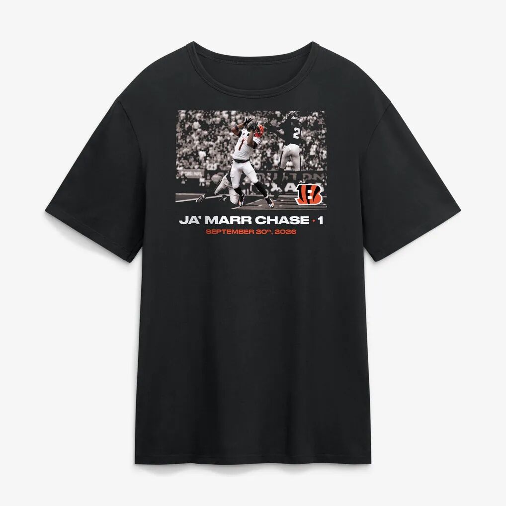 Ja'Marr Chase Cincinnati Bengals NFL Flash Features Week 2 T-Shirt