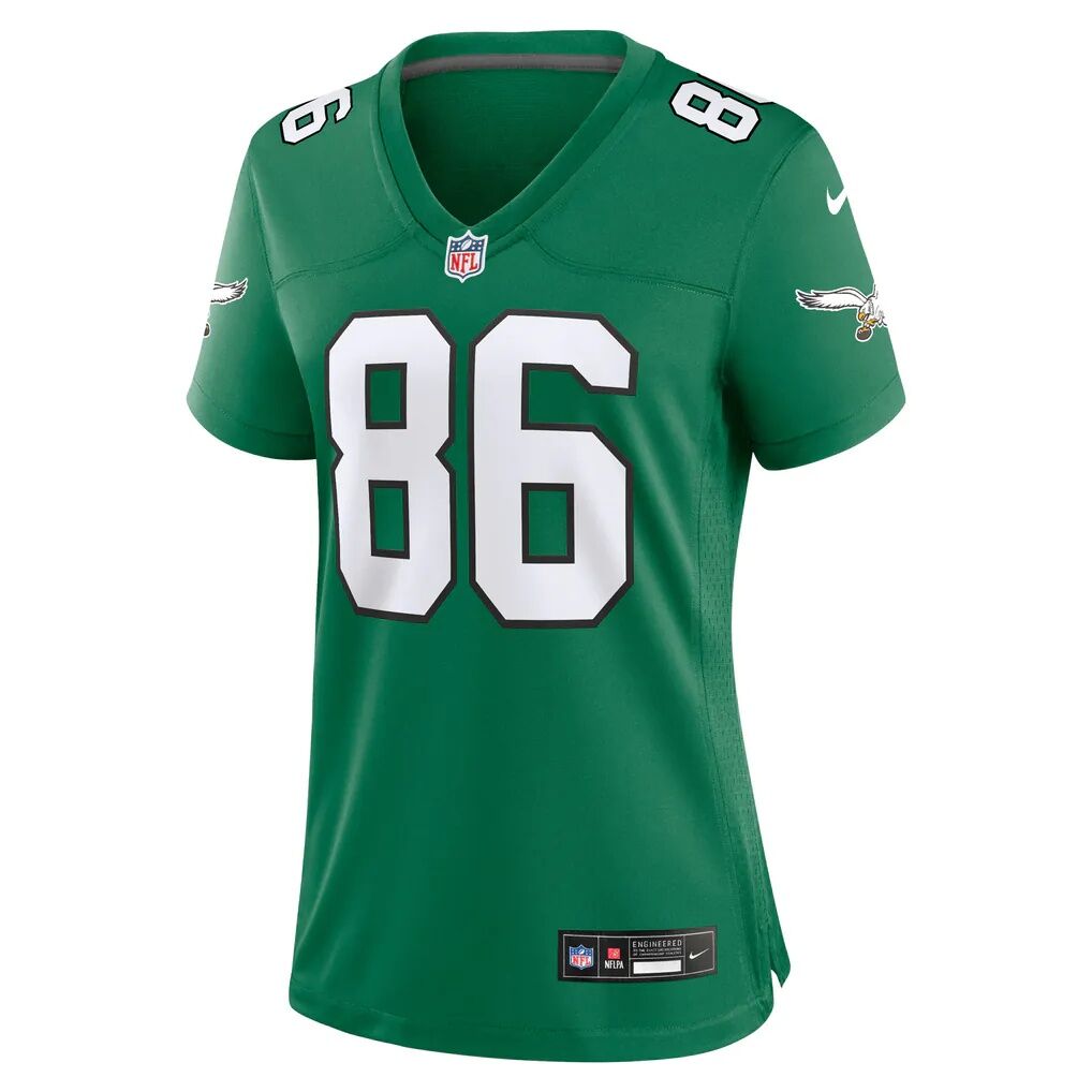Zach Ertz Philadelphia Eagles Nike Women's Alternate Game Jersey - Kelly Green