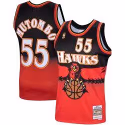 Dikembe Mutombo Atlanta Hawks Mitchell & Ness Hardwood Classics Swingman Jersey - Scarlet