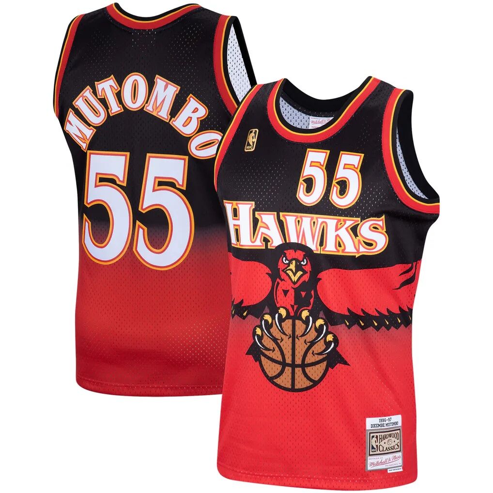 Dikembe Mutombo Atlanta Hawks Mitchell & Ness Hardwood Classics Swingman Jersey - Scarlet