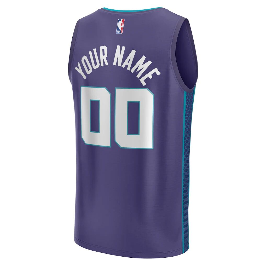 Charlotte Hornets Fashion7 Youth Fast Break Replica Custom Jersey - Statement Edition